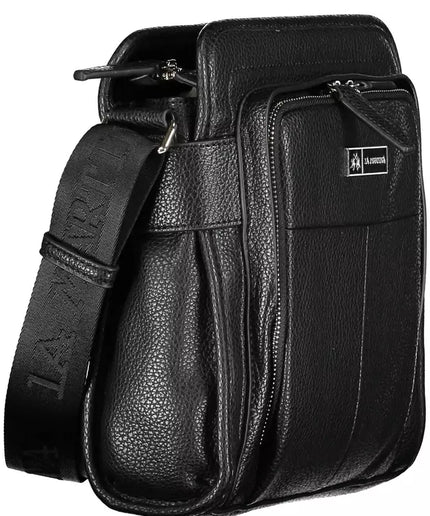 La Martina Black Polyethylene Men Shoulder Bag