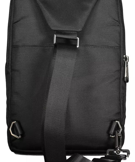 Piquadro Black RPET Men Shoulder Bag