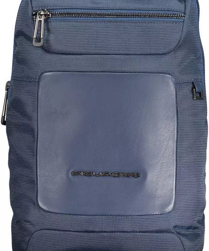 Piquadro Blue Recycled Men Shoulder Bag