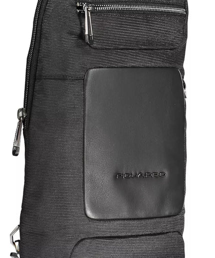 Piquadro Black RPET Men Shoulder Bag