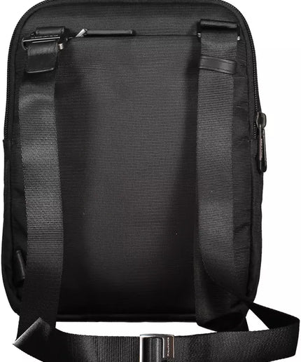 Piquadro Black RPET Men Shoulder Bag