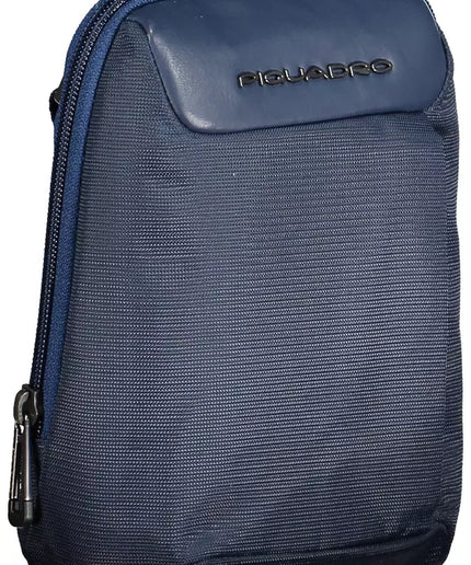 Piquadro Blue Recycled Men Shoulder Bag