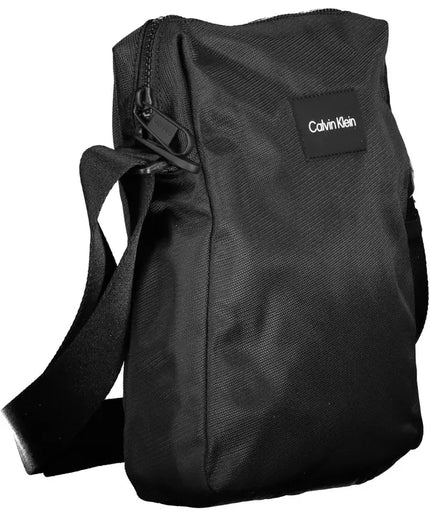 Calvin Klein "Black Polyester Mens Shoulder Bag"