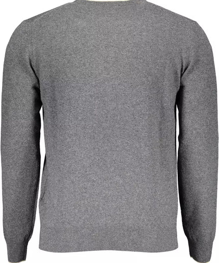 Harmont & Blaine Gray Wool Men Sweater