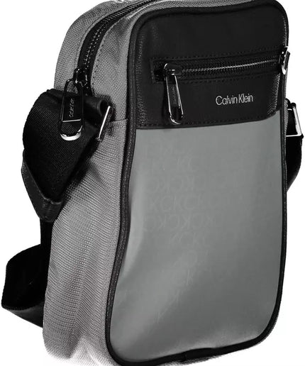 Calvin Klein Gray Polyester Men Shoulder Bag