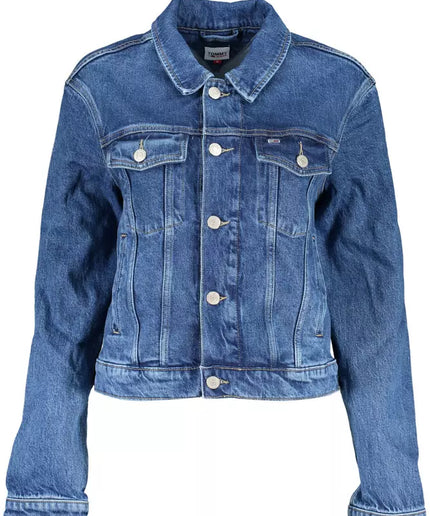 Tommy Hilfiger Blue Cotton Women Jacket