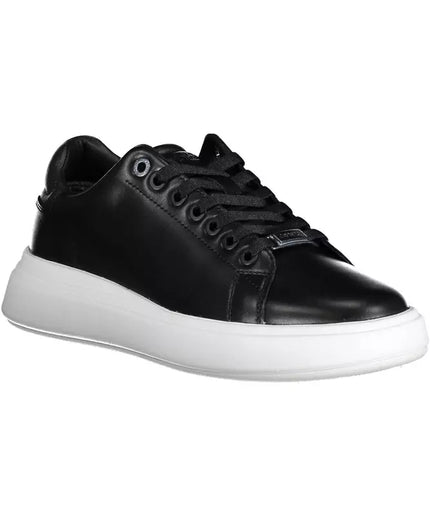 Calvin Klein Black Leather Women Sneaker