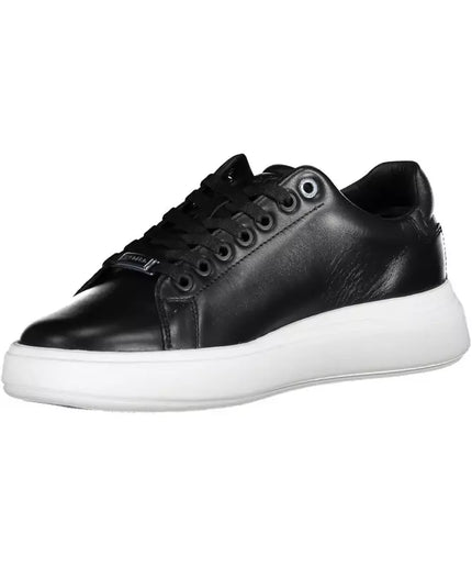 Calvin Klein Black Leather Women Sneaker