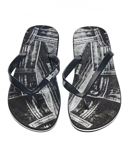 Just Cavalli Black EVA Men Sandal