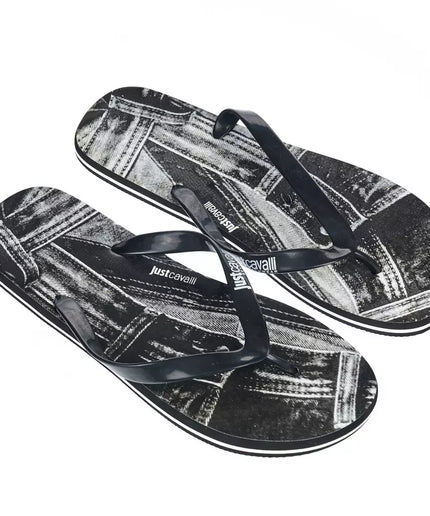 Just Cavalli Black EVA Men Sandal