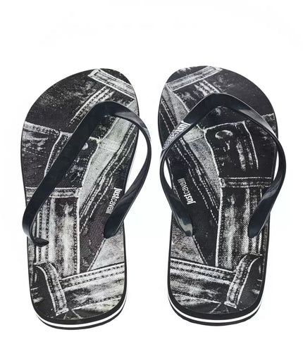 Just Cavalli Black EVA Men Sandal