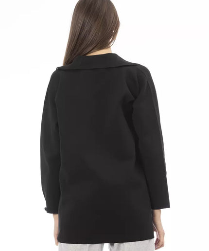 Alpha Studio Black Polypropylene Women Sweater