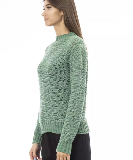 Alpha Studio Green Polyamide Women Sweater