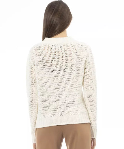 Alpha Studio White Polyamide Women Sweater