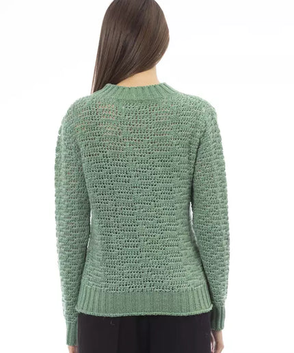 Alpha Studio Green Polyamide Women Sweater