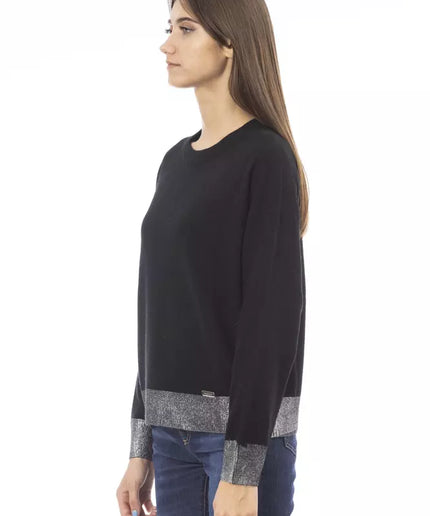 Baldinini Trend Black Wool Women Sweater