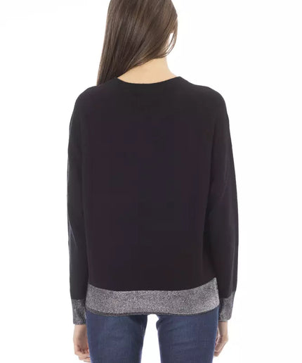 Baldinini Trend Black Wool Women Sweater