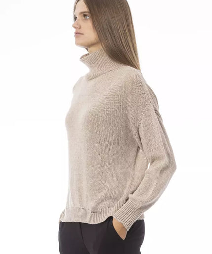 Baldinini Trend Beige Wool Women Sweater