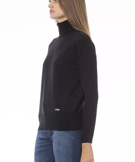 Baldinini Trend Black Wool Women Sweater