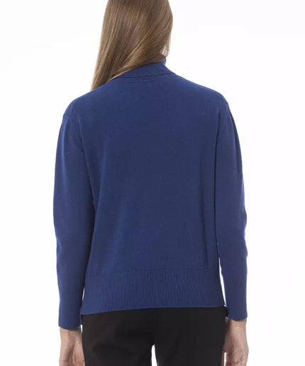 Baldinini Trend Blue Wool Women Sweater