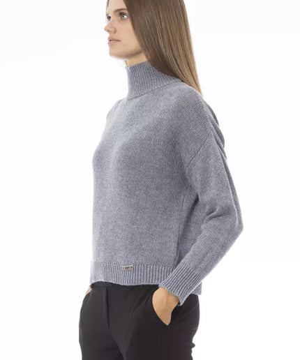 Baldinini Trend Gray Wool Women Sweater