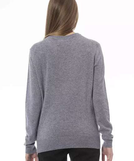 Baldinini Trend Gray Wool Women Sweater