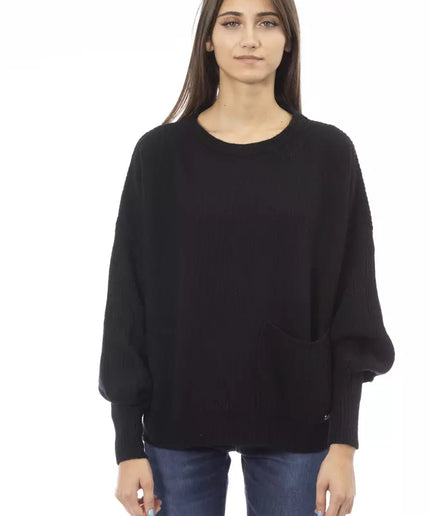 Baldinini Trend Black Cashmere Women Sweater