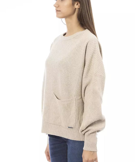 Baldinini Trend Beige Wool Women Sweater