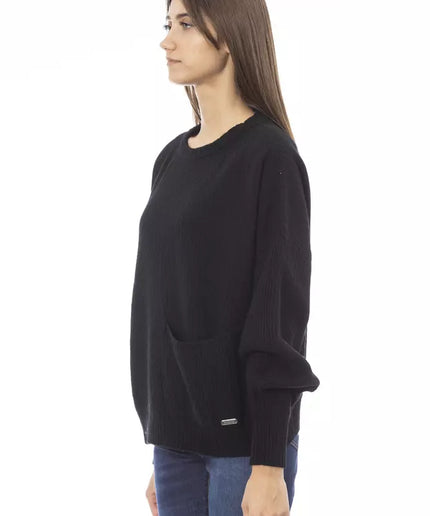 Baldinini Trend Black Cashmere Women Sweater