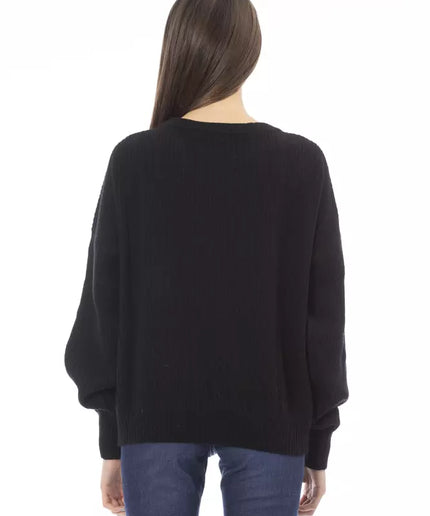 Baldinini Trend Black Cashmere Women Sweater