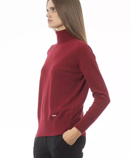 Baldinini Trend Red Wool Women Sweater