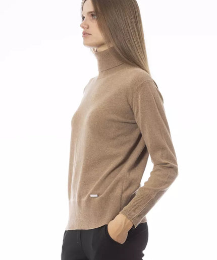 Baldinini Trend Beige Wool Women Sweater