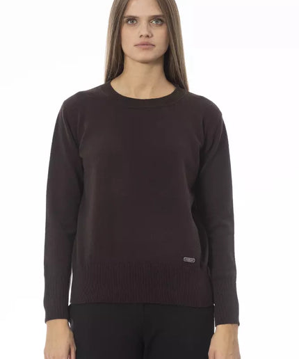 Baldinini Trend Brown Wool Women Sweater