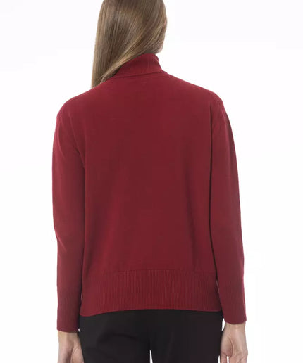 Baldinini Trend Red Wool Women Sweater