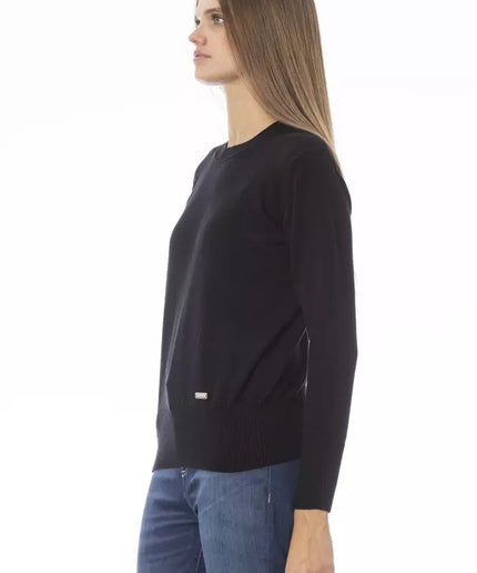 Baldinini Trend Black Wool Women Sweater