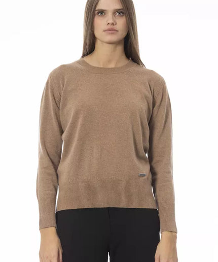 Baldinini Trend Beige Wool Women Sweater