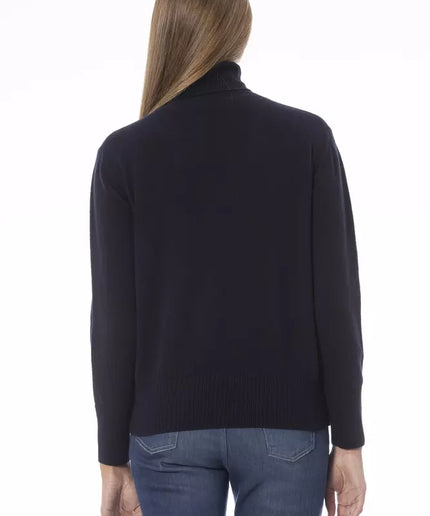 Baldinini Trend Blue Wool Women Sweater