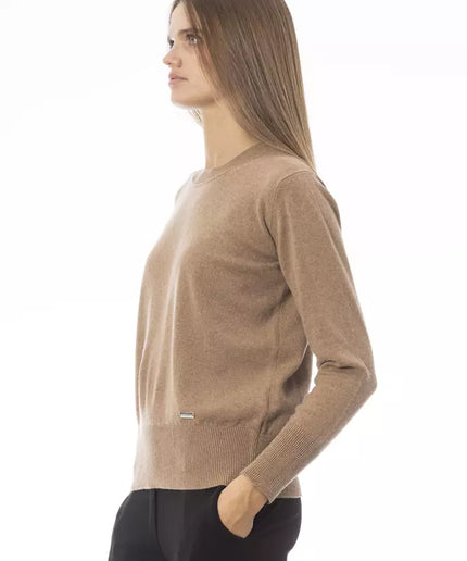 Baldinini Trend Beige Wool Women Sweater