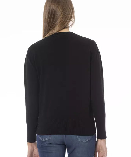 Baldinini Trend Black Wool Women Sweater