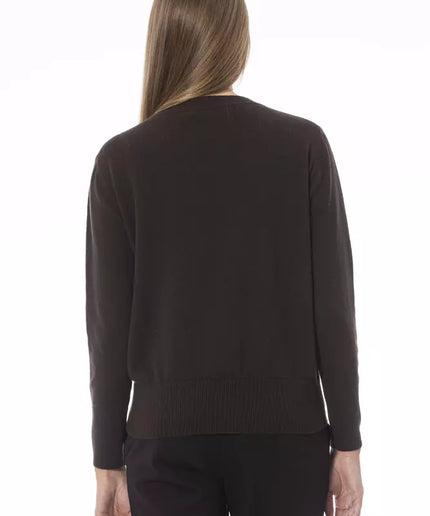 Baldinini Trend Brown Wool Women Sweater