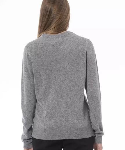 Baldinini Trend Gray Wool Women Sweater