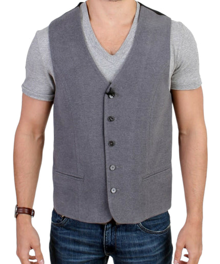 Costume National Chic Gray Casual Vest