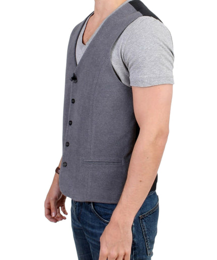 Costume National Chic Gray Casual Vest