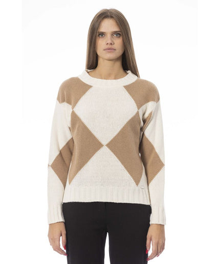 Baldinini Trend Beige Wool Women Sweater