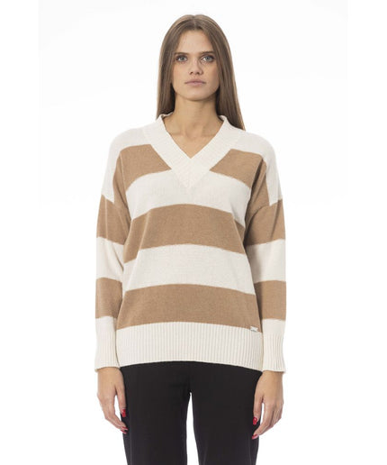 Baldinini Trend Beige Wool Women Sweater