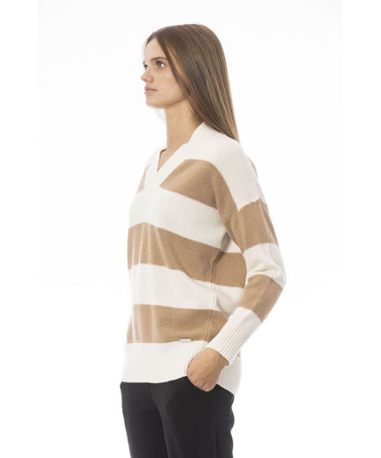 Baldinini Trend Beige Wool Women Sweater