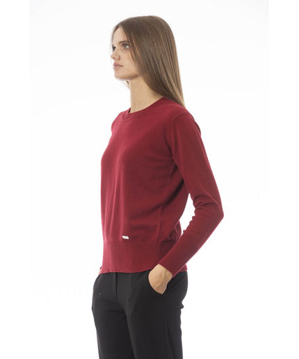 Baldinini Trend Red Wool Women Sweater