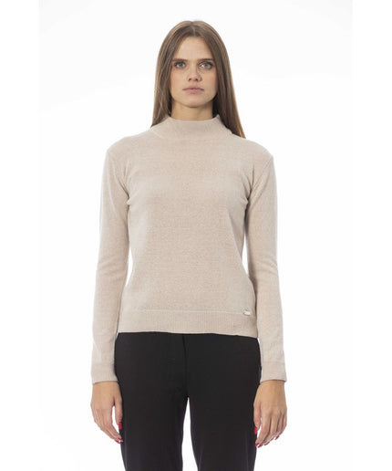 Baldinini Trend Beige Cashmere Women Sweater