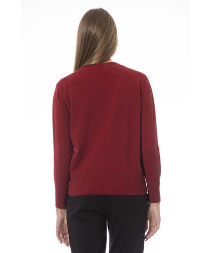 Baldinini Trend Red Wool Women Sweater