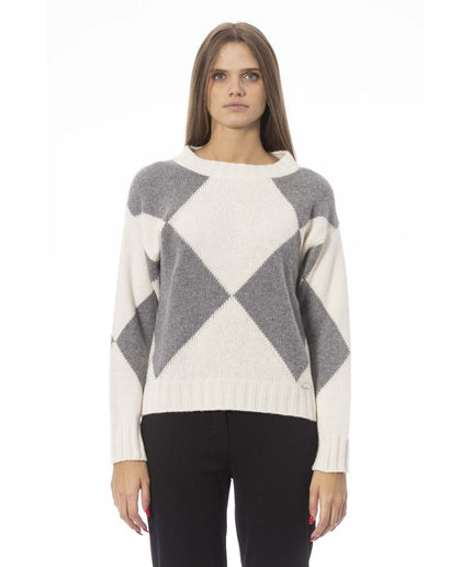 Baldinini Trend Gray Wool Women Sweater